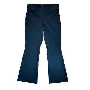 Violets & Roses Womens Flare Leg Dress Pants Dark Teal Green Size 6/28